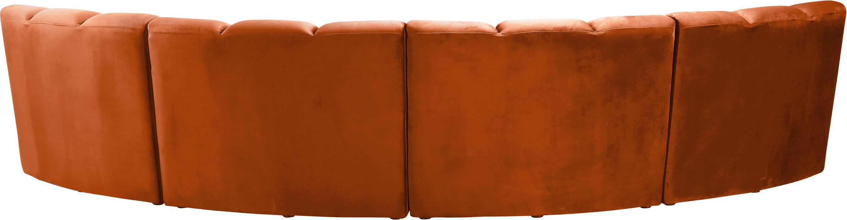 Infinity Cognac Velvet 4pc. Modular Sectional - Bargain Furniture (Detroit, MI)