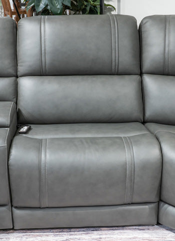 5Z - Pittson Power Reclining Sectional - Bargain Furniture (Detroit, MI)