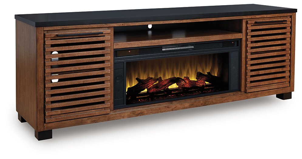 Kallari 84" TV Stand with Electric Fireplace - Bargain Furniture (Detroit, MI)