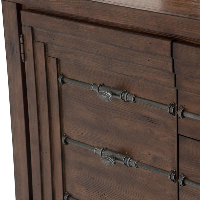 Aico Carrollton Sideboard in Rustic Ranch - Bargain Furniture (Detroit, MI)