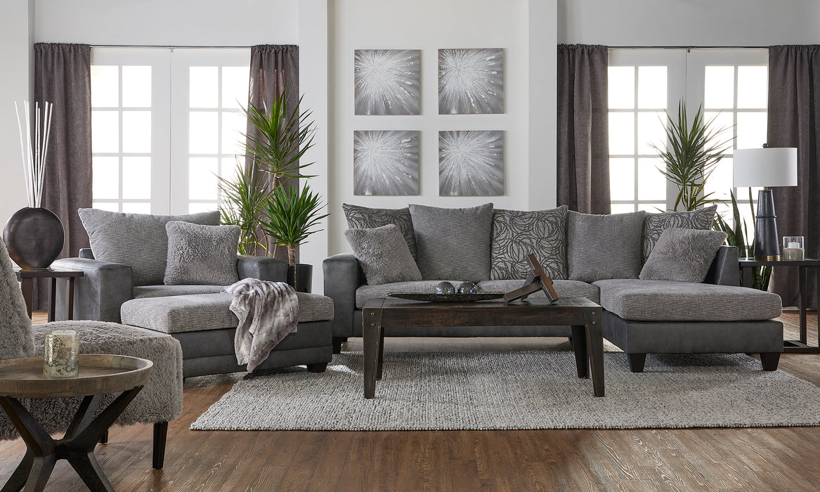 BUXTON GRAPHITE 2 PCS SECTIONAL - Bargain Furniture (Detroit, MI)