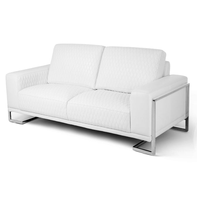AICO Furniture Mia Bella Gianna Loveseat in White image