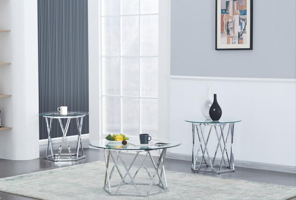 CASABLANCA 3 PIECES COFFEE TABLE SET - Bargain Furniture (Detroit, MI)