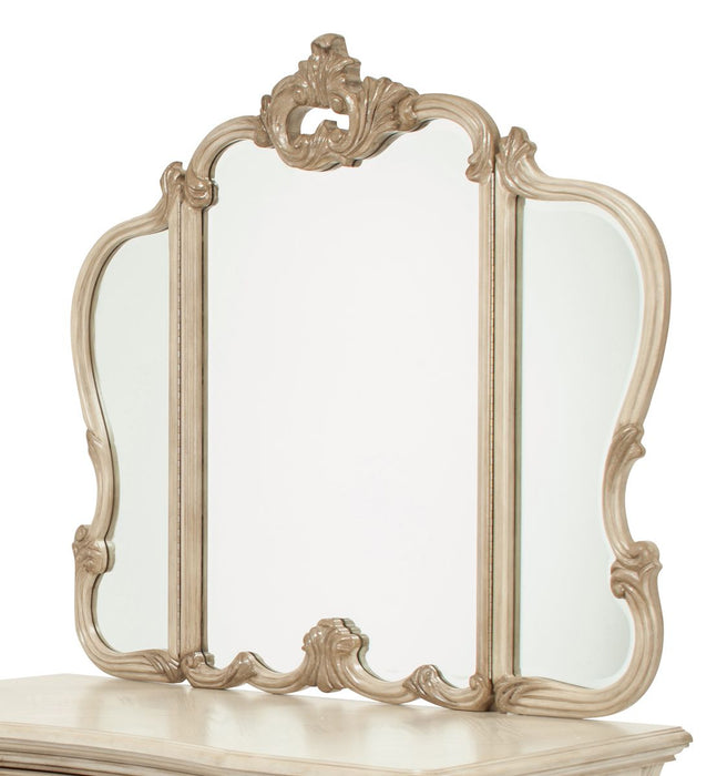 Aico Platine de Royale Vanity Mirror in Champagne - Bargain Furniture (Detroit, MI)