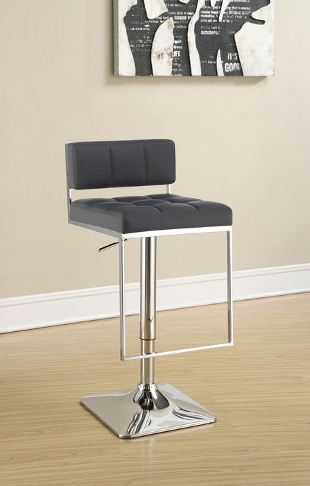 Alameda Adjustable Bar Stool Chrome and Grey image