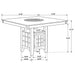 Gabriel 5 Pc Counter Height Dining Sets - Bargain Furniture (Detroit, MI)