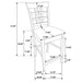 Gabriel 5 Pc Counter Height Dining Sets - Bargain Furniture (Detroit, MI)