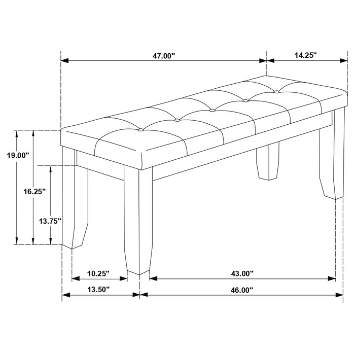 Dalila Benches - Bargain Furniture (Detroit, MI)