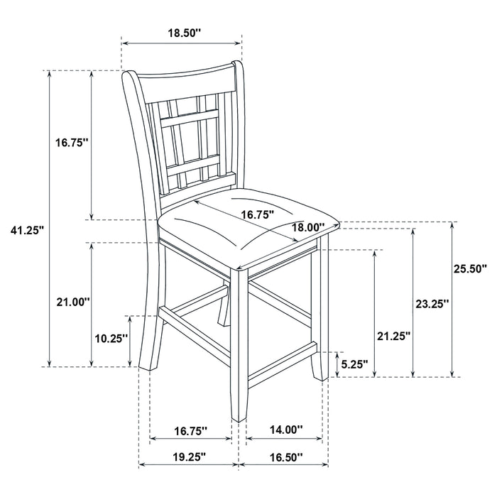 Lavon 5 Pc Counter Height Dining Sets - Bargain Furniture (Detroit, MI)