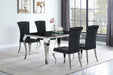Carone 5 Pc Dining Sets Black - Bargain Furniture (Detroit, MI)