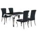 Carone 5 Pc Dining Sets Black - Bargain Furniture (Detroit, MI)