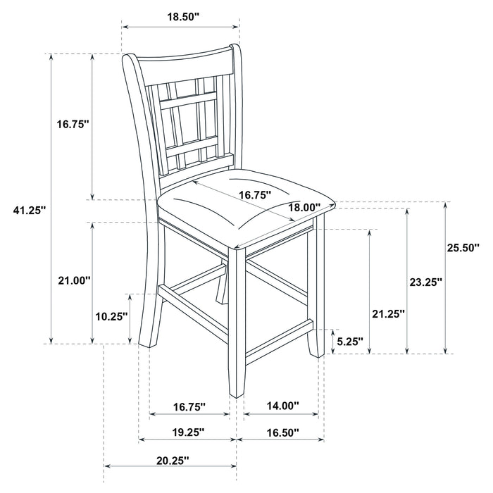 Lavon 5 Pc Counter Height Dining Sets - Bargain Furniture (Detroit, MI)