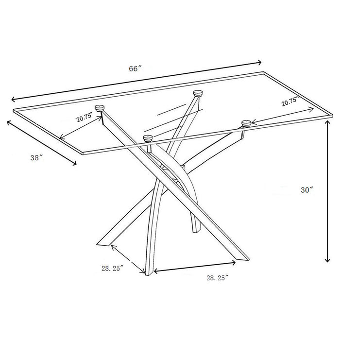 Carmelo 5 Pc Dining Sets - Bargain Furniture (Detroit, MI)