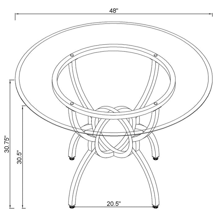 Aviano Dining Tables - Bargain Furniture (Detroit, MI)