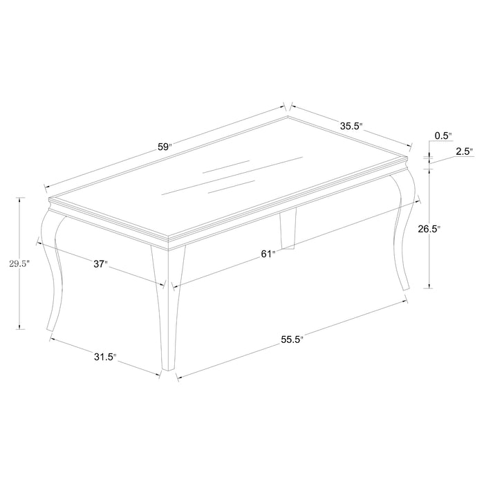Carone 5 Pc Dining Sets - Bargain Furniture (Detroit, MI)