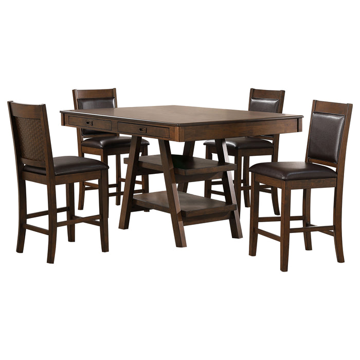 Dewey 5 Pc Counter Height Dining Sets - Bargain Furniture (Detroit, MI)
