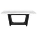 Sherry Rectangular Marble Top Dining Table set - Bargain Furniture (Detroit, MI)