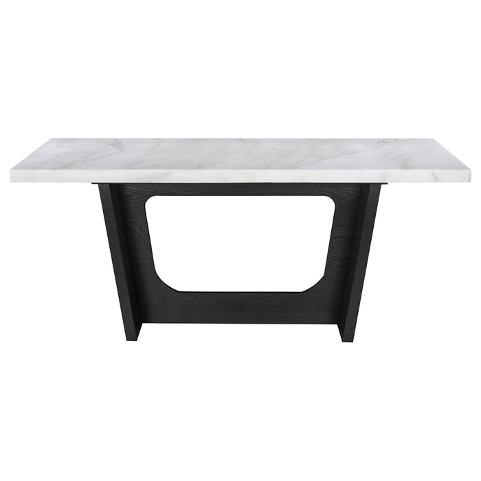 Sherry Rectangular Marble Top Dining Table set