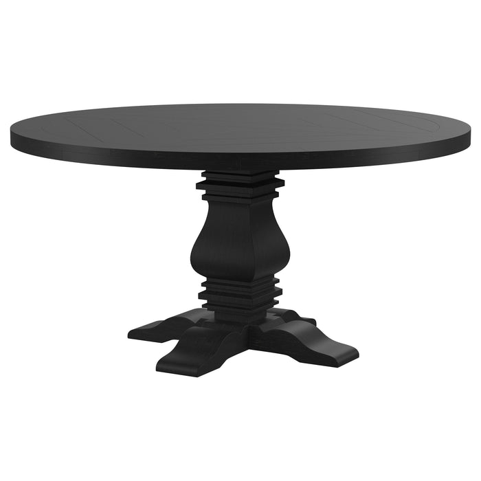 Florence Dining Tables Black - Bargain Furniture (Detroit, MI)