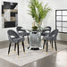 Ellie 5 Pc Counter Height Dining Sets Gray - Bargain Furniture (Detroit, MI)