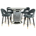 Ellie 5 Pc Counter Height Dining Sets Gray - Bargain Furniture (Detroit, MI)