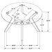 Paxton Dining Tables - Bargain Furniture (Detroit, MI)