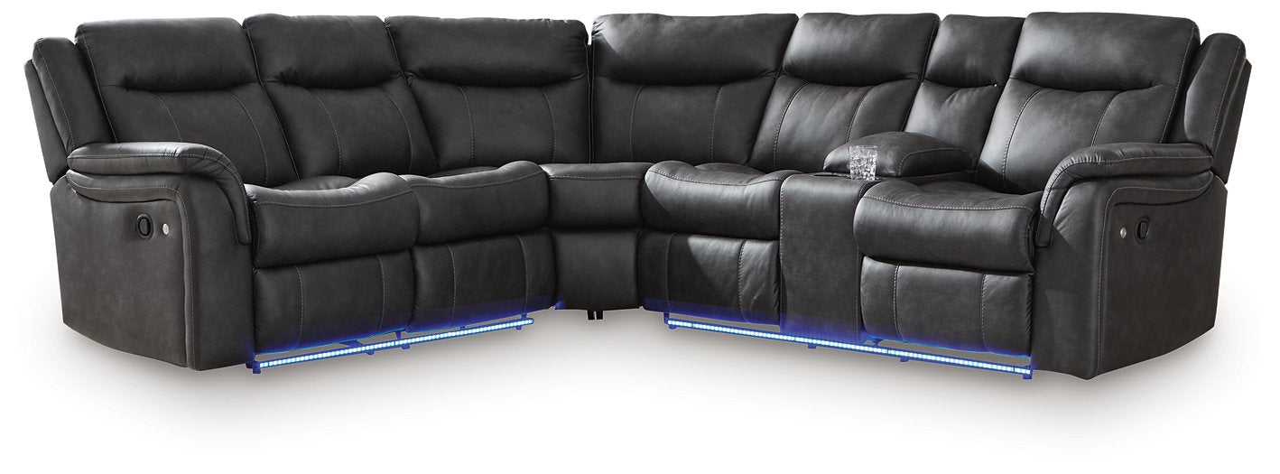 Sultan Meadow Reclining Sectional - Bargain Furniture (Detroit, MI)