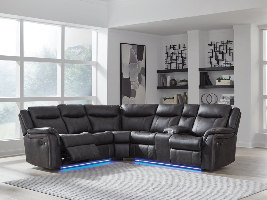Sultan Meadow Reclining Sectional - Bargain Furniture (Detroit, MI)