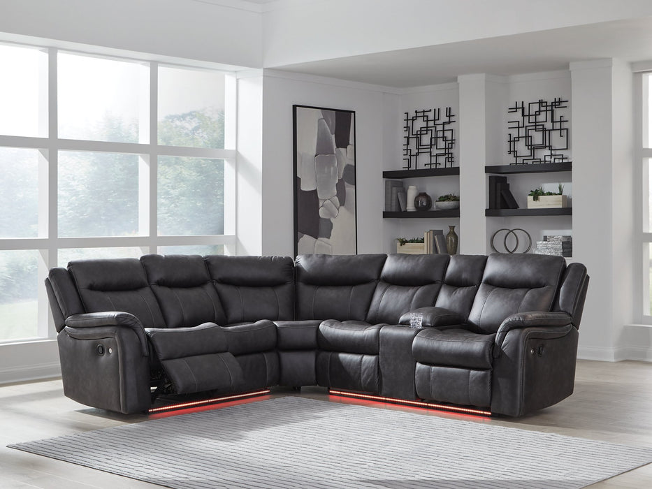 Sultan Meadow Reclining Sectional - Bargain Furniture (Detroit, MI)