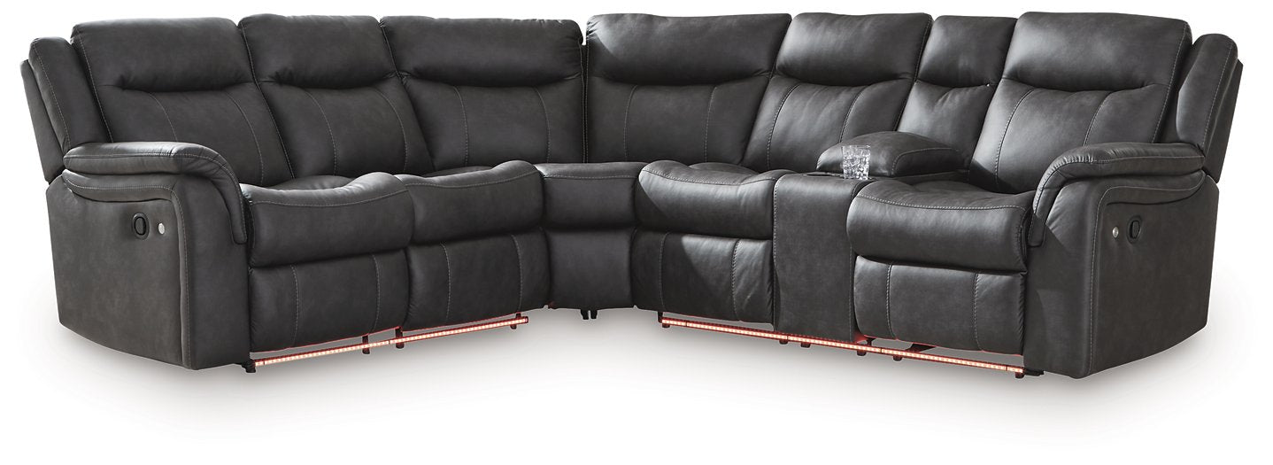 Sultan Meadow Reclining Sectional - Bargain Furniture (Detroit, MI)