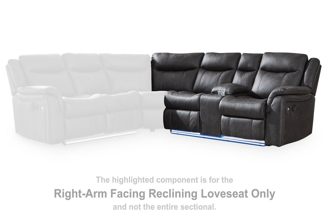 Sultan Meadow Reclining Sectional - Bargain Furniture (Detroit, MI)