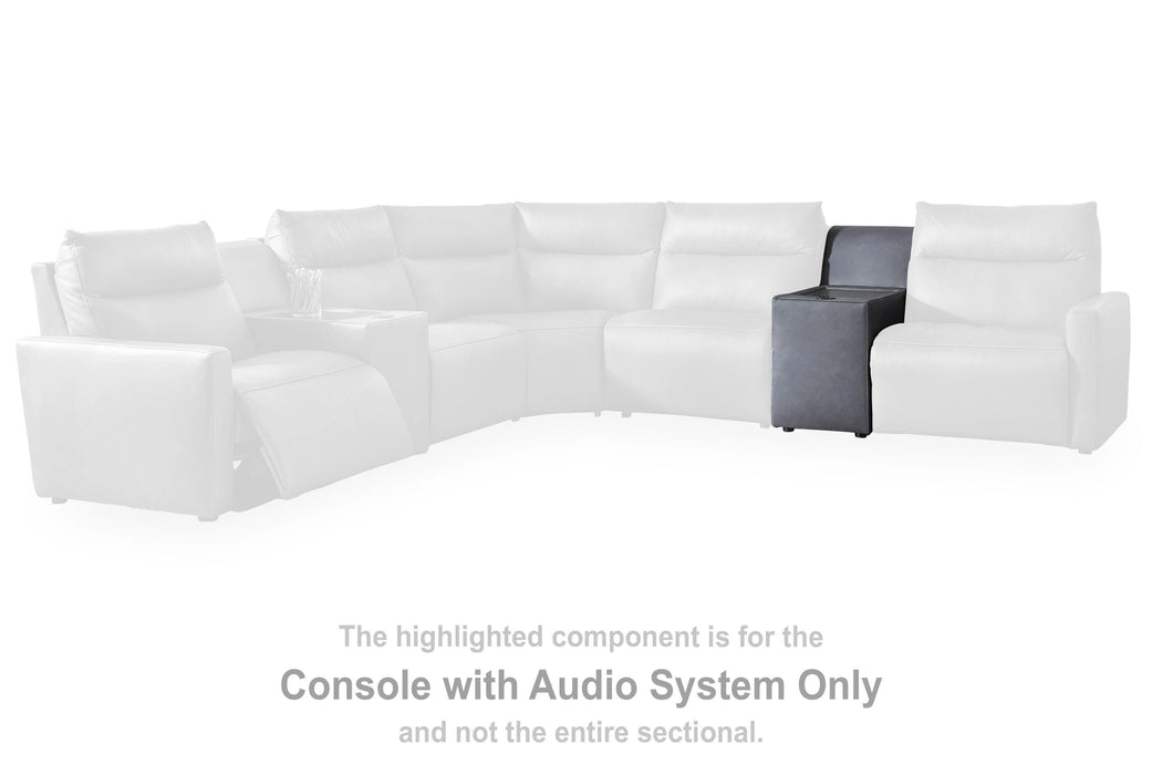 ModZ Power Reclining Sectional with Audio Console