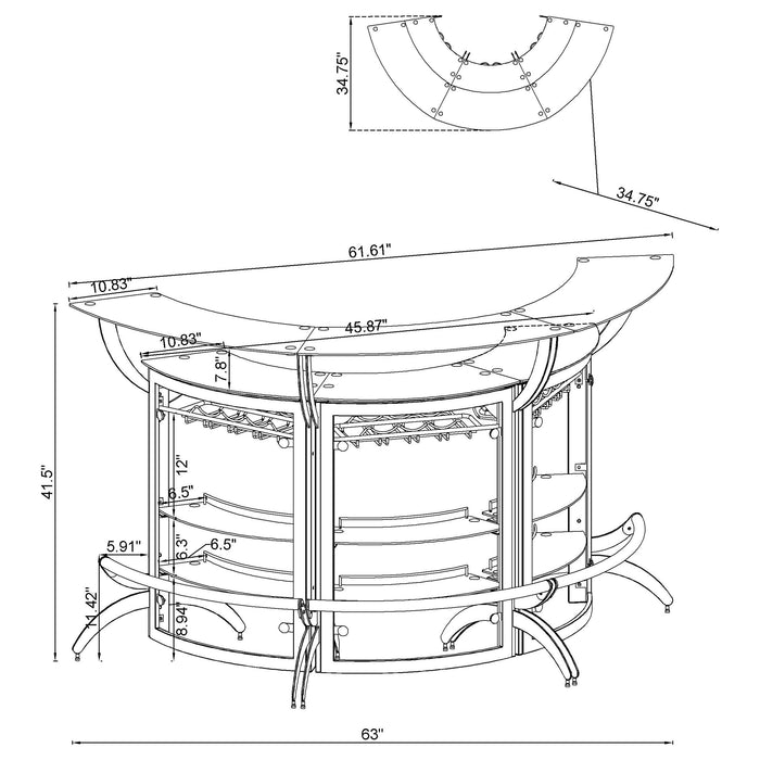 Dallas Home Bars - Bargain Furniture (Detroit, MI)