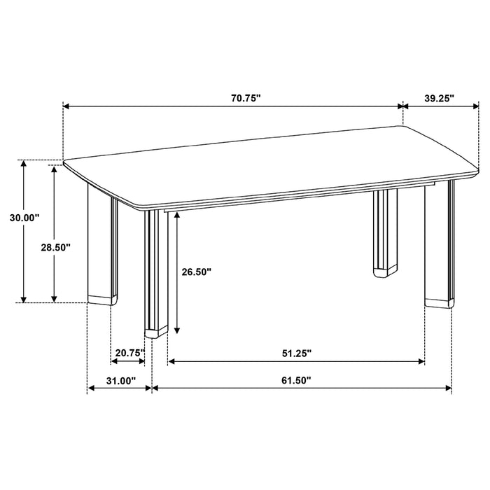 Ottowa Dining Tables Squre - Bargain Furniture (Detroit, MI)
