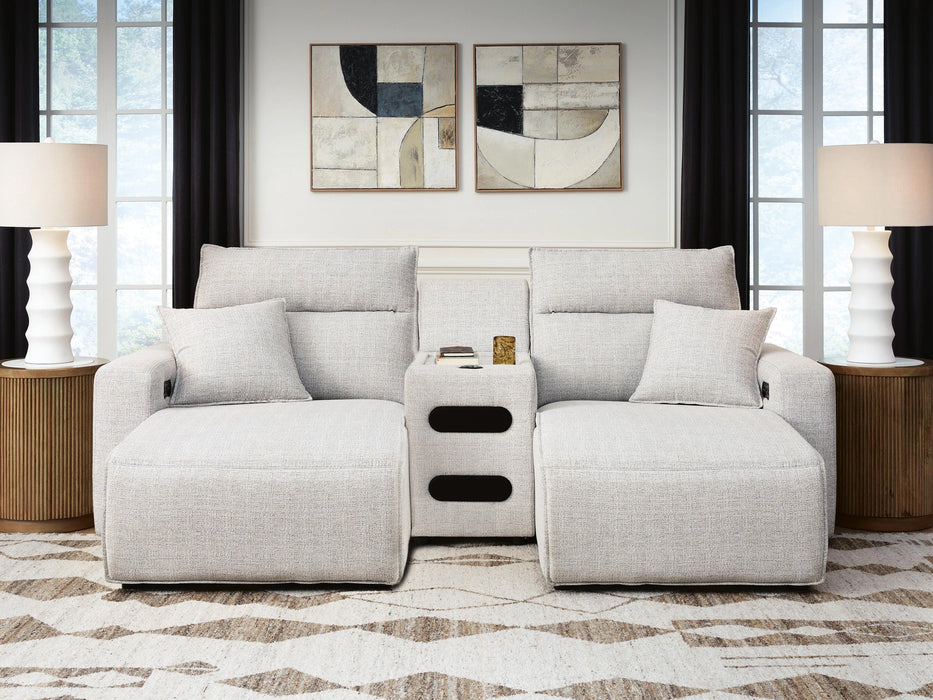 Modmax II Power Reclining Sectional with Chaise and Audio Console