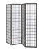 Roberto 4-panel Folding Screen Dark Grey and White - Bargain Furniture (Detroit, MI)