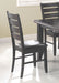 Dalila Ladder Back Side Chairs Cappuccino and Black (Set of 2) - Bargain Furniture (Detroit, MI)