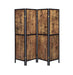Deepika 4-panel Folding Screen Antique Nutmeg and Black - Bargain Furniture (Detroit, MI)