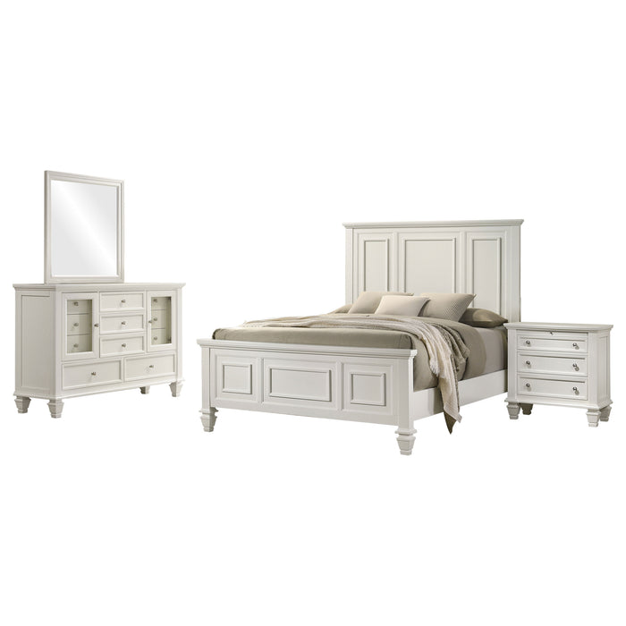 Sandy Beach 4 & 5 Piece Pc Bedroom Set Cal.King & E.King - Bargain Furniture (Detroit, MI)