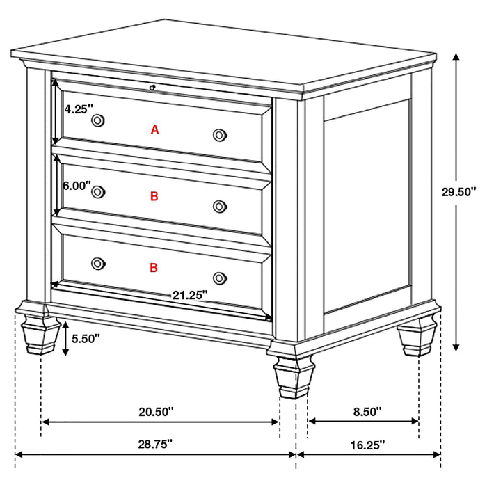Sandy Beach 4 & 5 Piece Pc Bedroom Set Cal.King & E.King - Bargain Furniture (Detroit, MI)