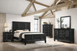 Sandy Beach 4 & 5 Piece Storage Bedroom Set with Sleigh Headboard E.King, Queen, & Cal.King - Bargain Furniture (Detroit, MI)