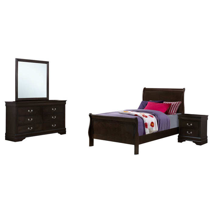 Louis Philippe 4 & 5 Piece Bedroom Sets Twin & Queen - Bargain Furniture (Detroit, MI)