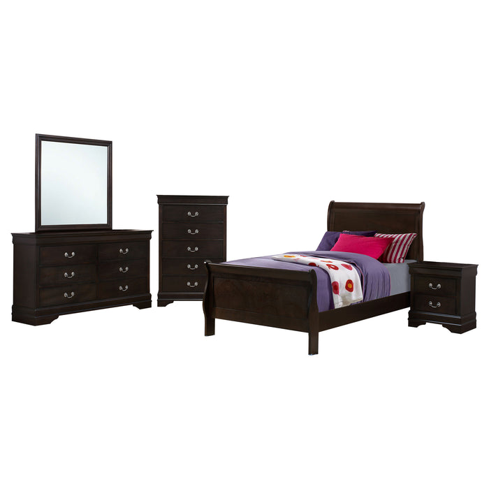Louis Philippe 4 & 5 Piece Bedroom Sets Twin & Queen - Bargain Furniture (Detroit, MI)