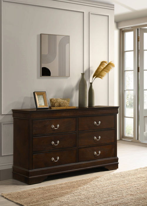 Louis Philippe Dresser Brown - Bargain Furniture (Detroit, MI)