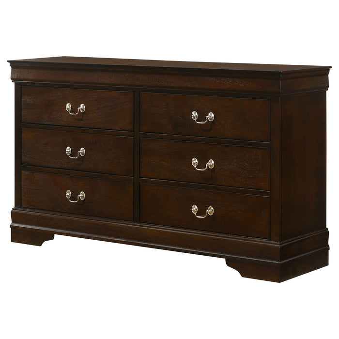 Louis Philippe Dresser Brown - Bargain Furniture (Detroit, MI)