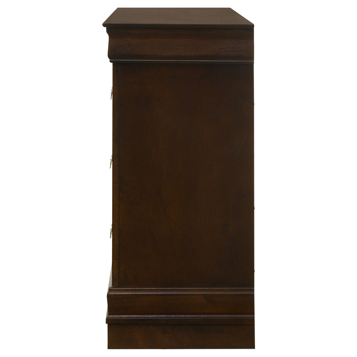 Louis Philippe Dresser Brown - Bargain Furniture (Detroit, MI)