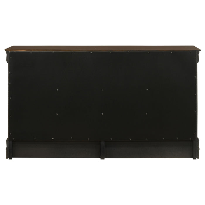 Louis Philippe Dresser Brown - Bargain Furniture (Detroit, MI)
