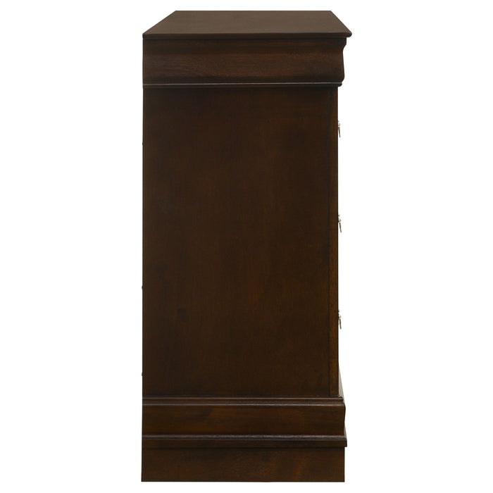 Louis Philippe Dresser Brown - Bargain Furniture (Detroit, MI)