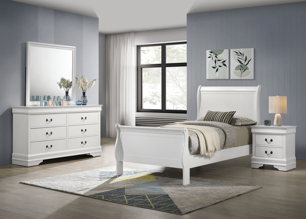 Louis Philippe 4 & 5 Piece Bedroom Sets Twin & Queen - Bargain Furniture (Detroit, MI)