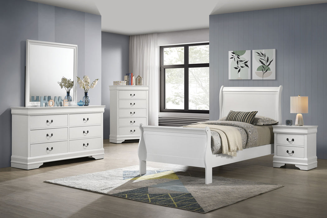 Louis Philippe 4 & 5 Piece Bedroom Set Full, Twin, King, & Queen - Bargain Furniture (Detroit, MI)